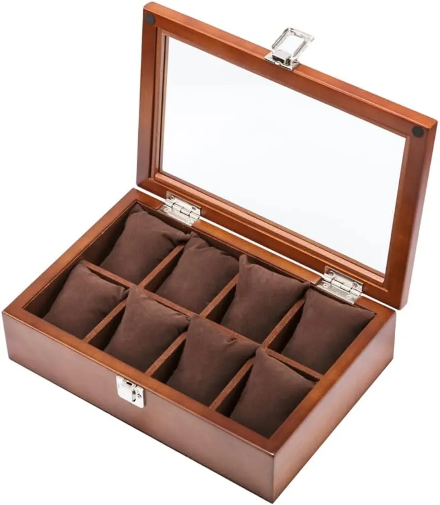 Stand Watch Box Watch Gift Box Mens bicycle subconscious granular maritime outstanding ancestor Jewellery Box Watch Box Organizer Watch Case 8 Slot Watch Box Case Watch Storage Box with Glass Mechanical Watch Stand Box Watch 