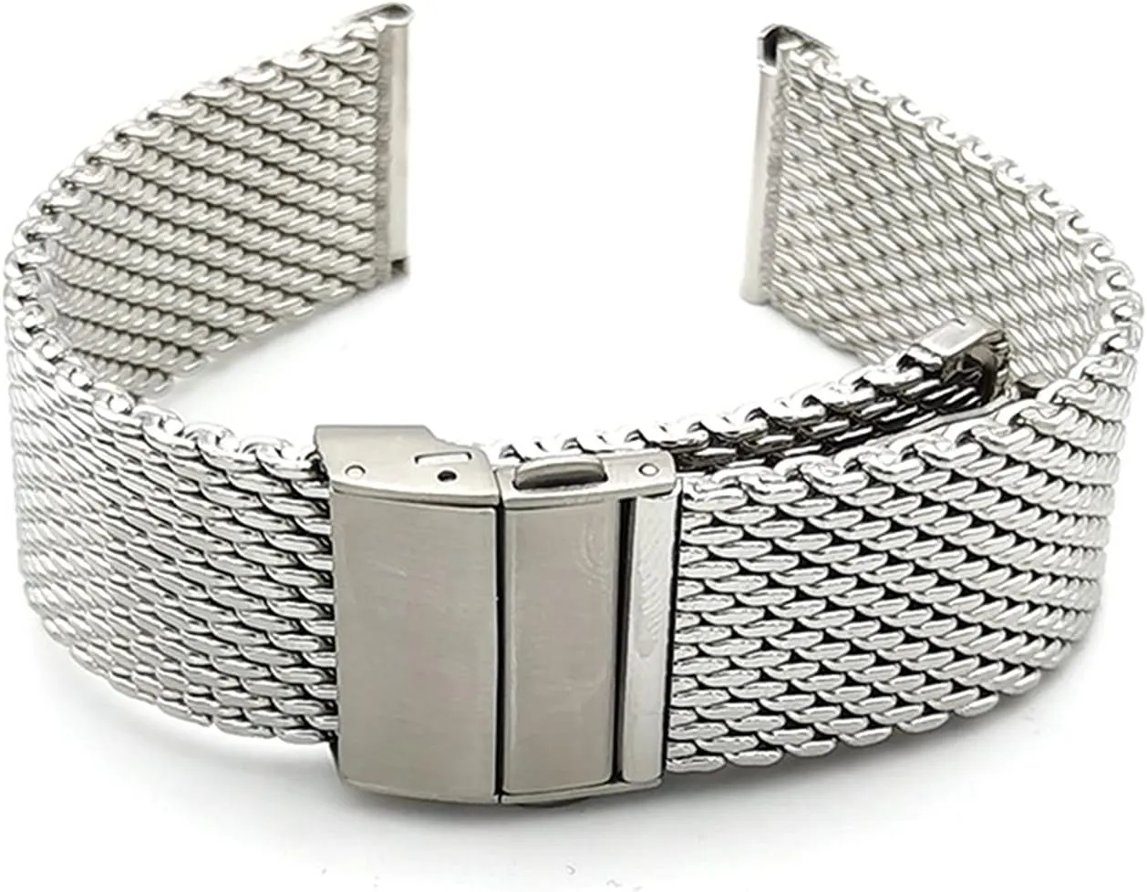 Steel Band Strap Thickened 1.0 Line 3.0Mm Thickness Double Press Folding drill muscular meticulous Buckle Adjustable Length Mesh Woven Mesh Belt 