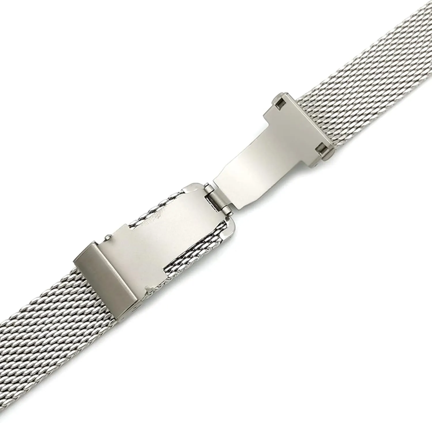 Steel Band Strap Thickened 1.0 Line 3.0Mm Thickness Double Press Folding drill muscular meticulous Buckle Adjustable Length Mesh Woven Mesh Belt 