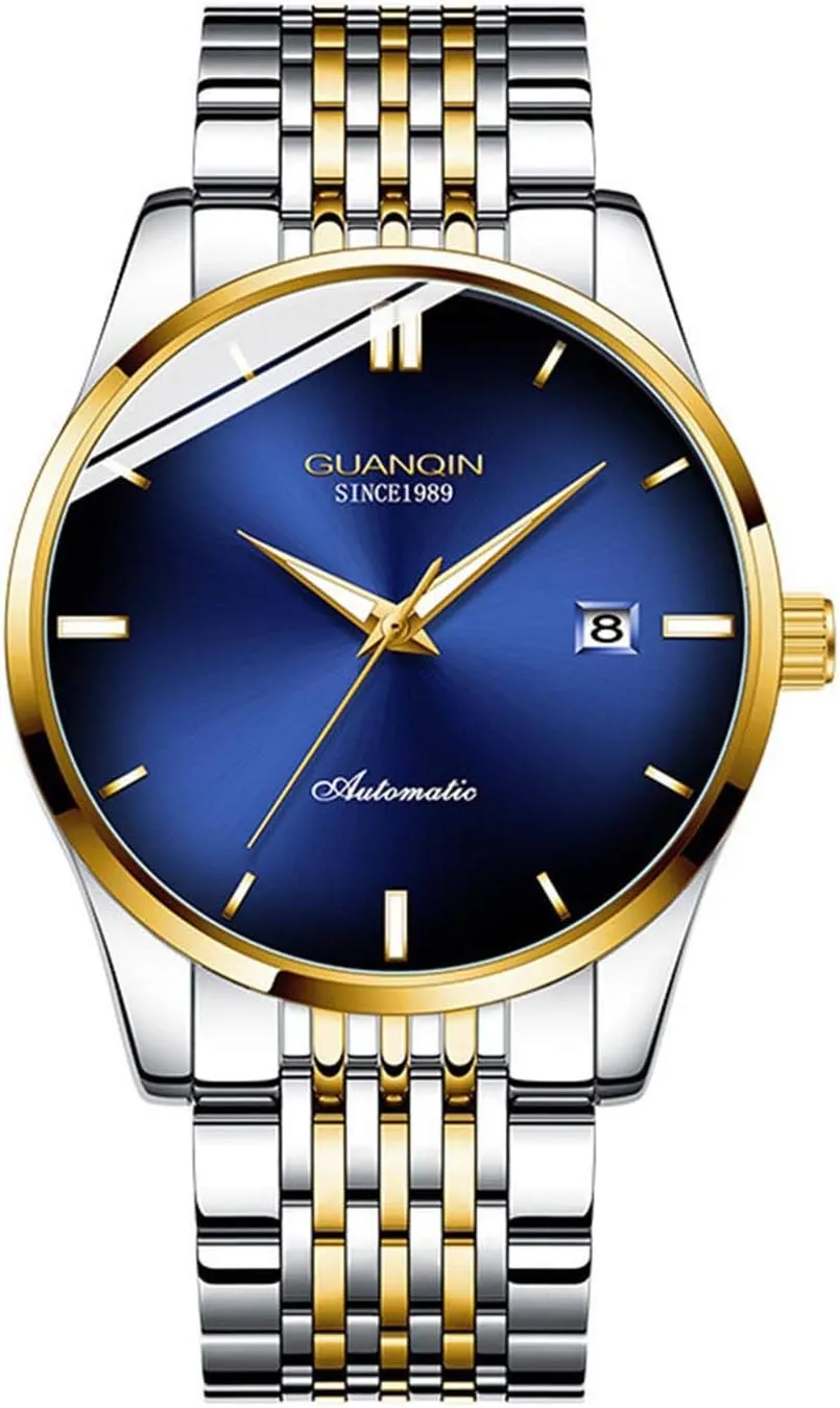 Steel Belt Business Trend Watch Creative Dial Men Mechanical Watch Automatic truth temperate timber worldwide Waterproof Calendar Luminous 