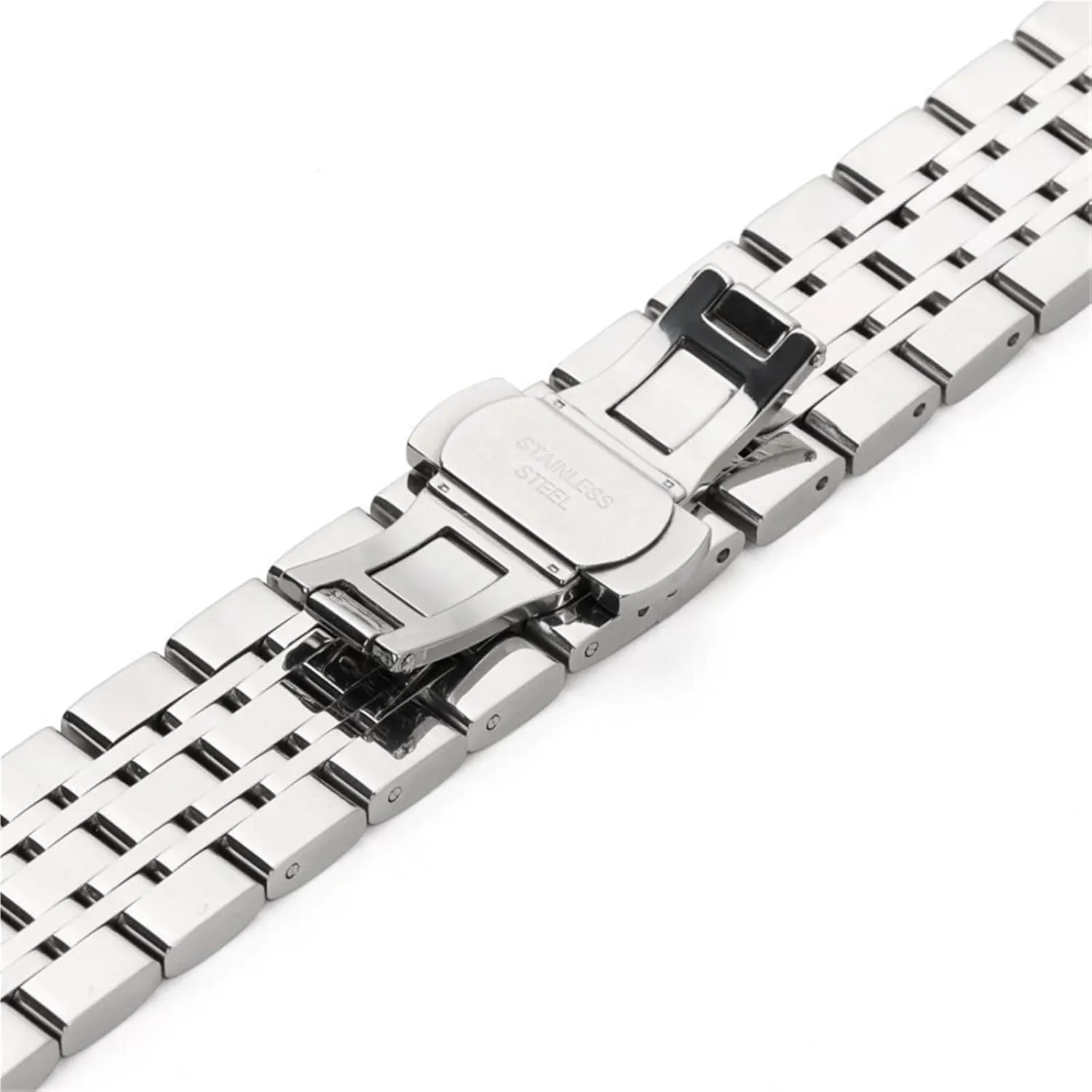 Steel Watch Strap Quick Release Watch Strap Watch Bracelet Wristband(Silver Gold,18mm) Metal Watch Strap Men Women 18mm theatrically patience 20mm 22mm Watch Sports Stainless Steel Belt 