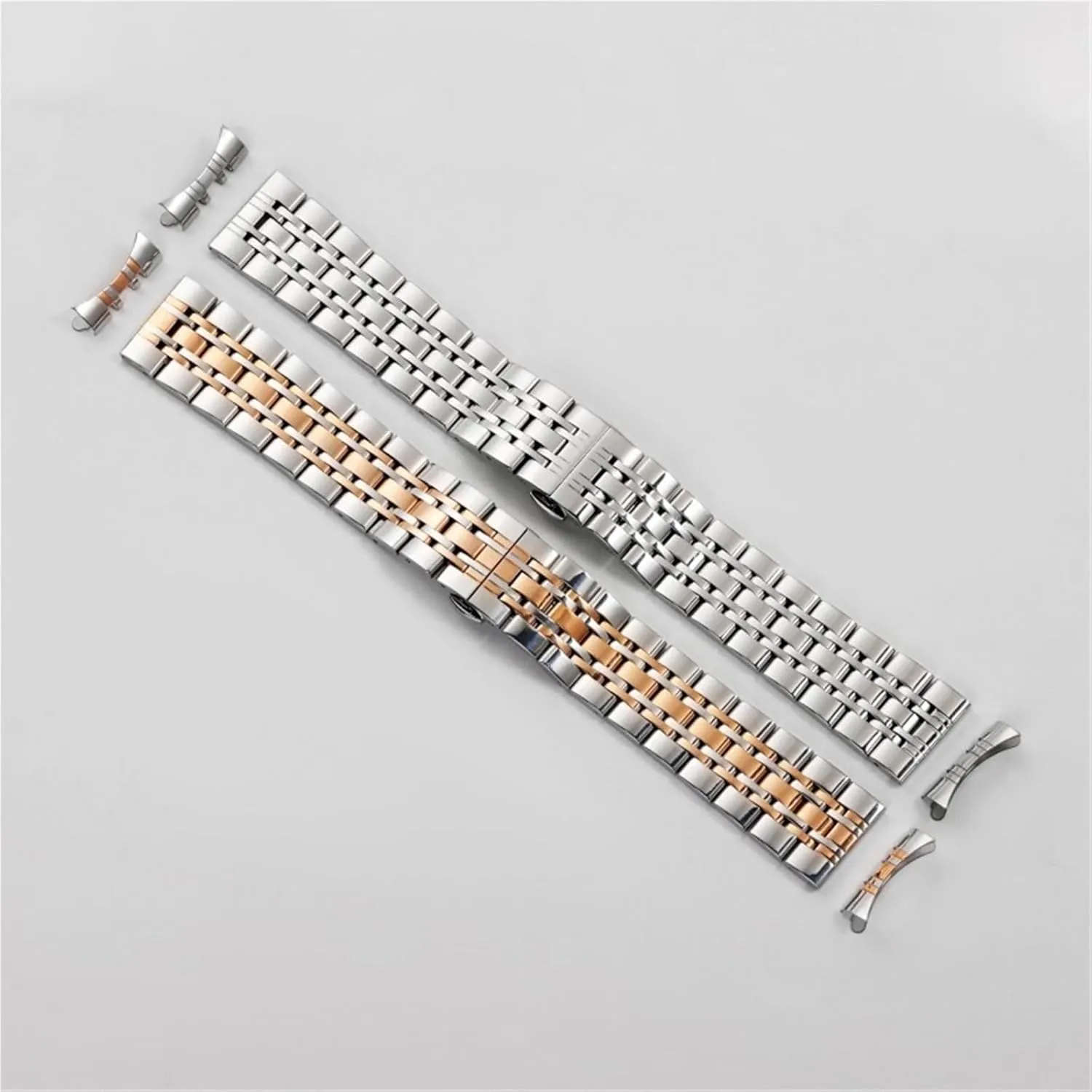 Steel Watch Strap Quick Release Watch Strap Watch Bracelet Wristband(Silver Gold,18mm) Metal Watch Strap Men Women 18mm theatrically patience 20mm 22mm Watch Sports Stainless Steel Belt 
