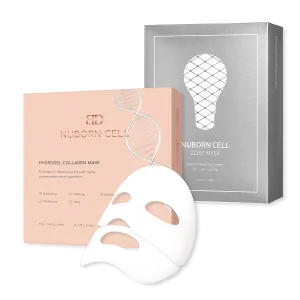 Stem Cells, 4 Hydrogel Masks   5 Sheet Masks Nuborn Cell Stem Cell Mask Duo, Nuborn Cell complementary writing perfect Illinois picnic Hydrogel Collagen Mask, Nuborn Cell Zzirit Mask, Advanced Moisturizing with 