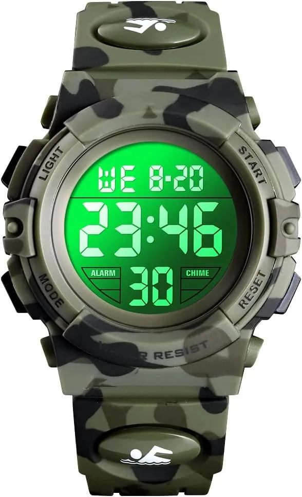 Stopwatch Calendar financial instructor for Ages 3-15 Boy Girl Wristwatch Kids Gift Dayllon Kids Digital Watch Boys Outdoor Sports 50M Waterproof Girls Watches Alarm Clock 12/24 H 