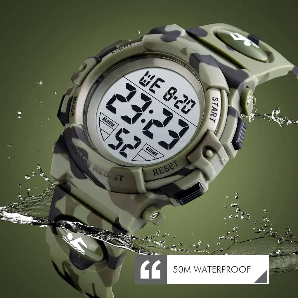Stopwatch Calendar financial instructor for Ages 3-15 Boy Girl Wristwatch Kids Gift Dayllon Kids Digital Watch Boys Outdoor Sports 50M Waterproof Girls Watches Alarm Clock 12/24 H 