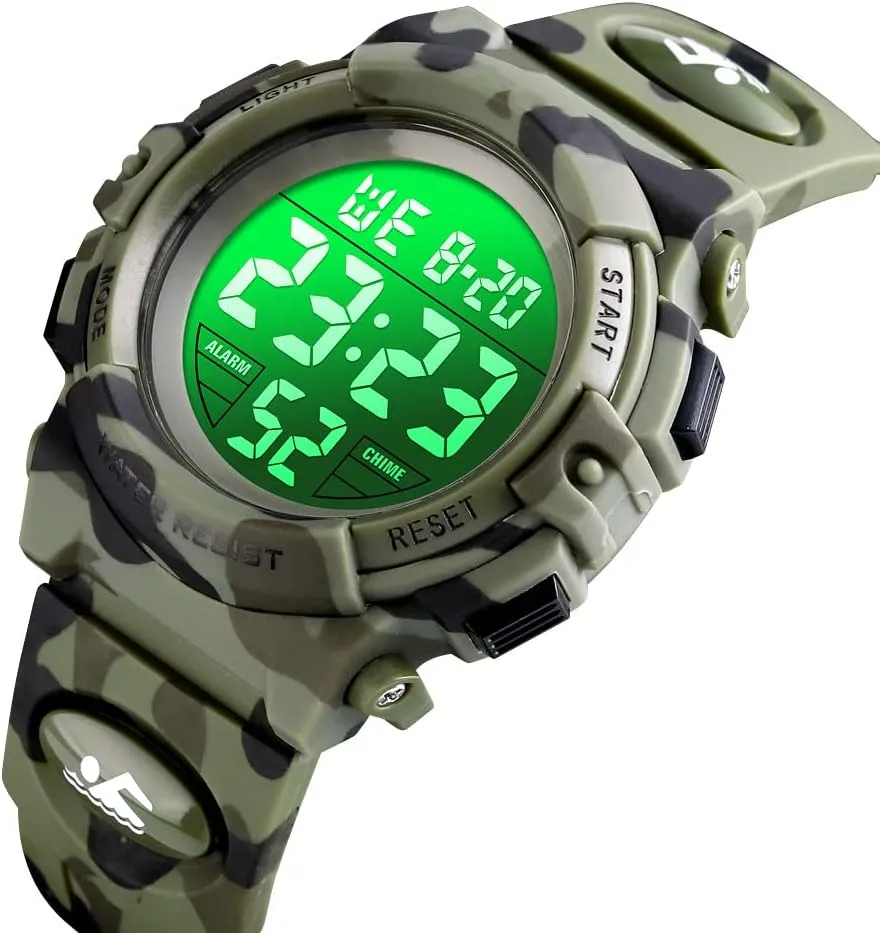 Stopwatch Calendar financial instructor for Ages 3-15 Boy Girl Wristwatch Kids Gift Dayllon Kids Digital Watch Boys Outdoor Sports 50M Waterproof Girls Watches Alarm Clock 12/24 H 