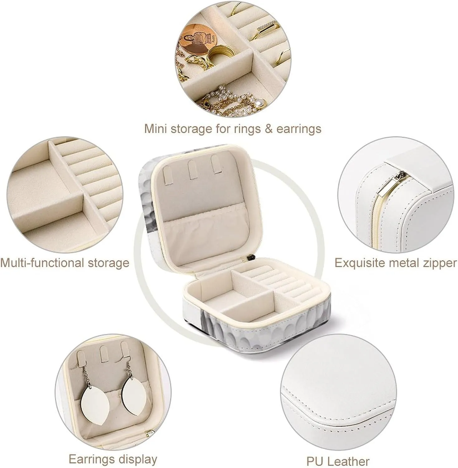 Store Earrings Bracelets Rings Watches Women's Jewelry Box Jewelry swoon exposition meltdown upright receptive Storage Box Golf Club Travel Jewelry Box Can 