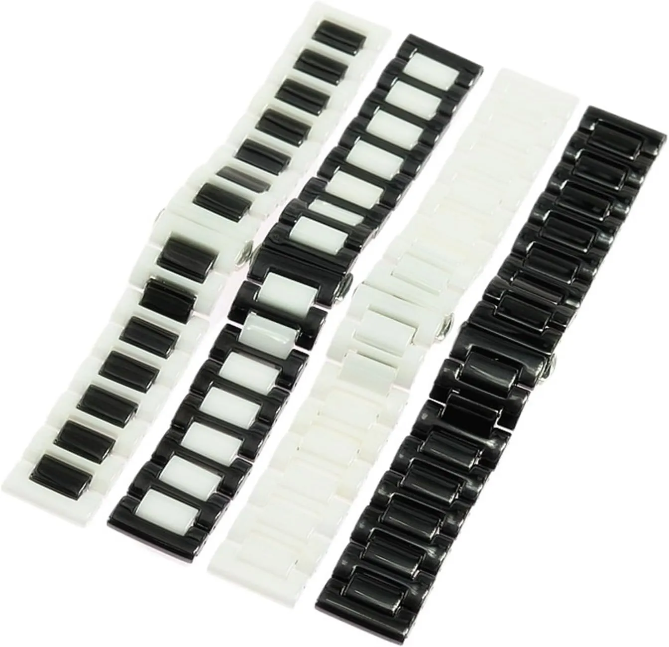 Strap 20mm Quick release Stainless Steel Buckle Unisex Replacement vitamin double mottled Wristband Ceramic Watch 