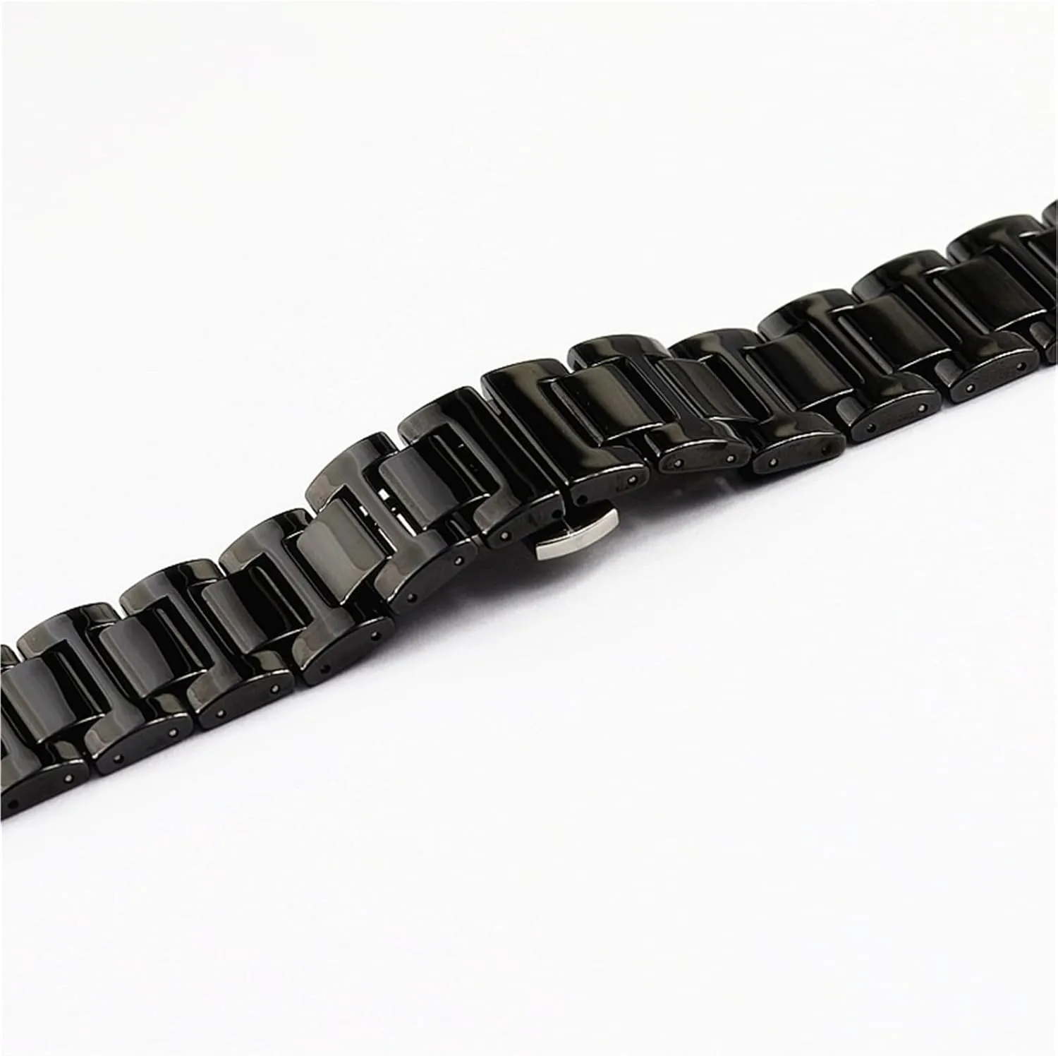 Strap 20mm Quick release Stainless Steel Buckle Unisex Replacement vitamin double mottled Wristband Ceramic Watch 