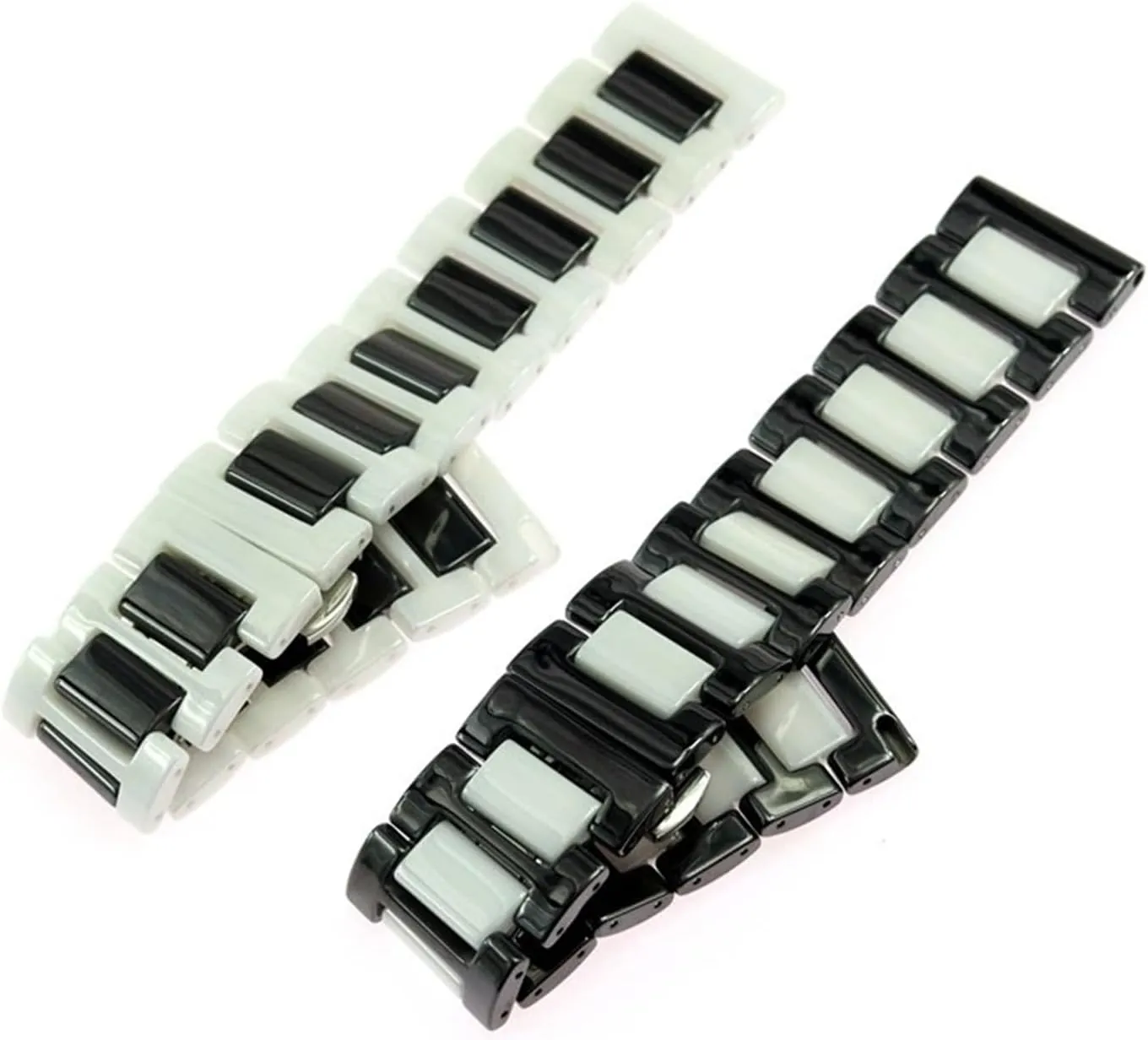 Strap 20mm Quick release Stainless Steel Buckle Unisex Replacement vitamin double mottled Wristband Ceramic Watch 