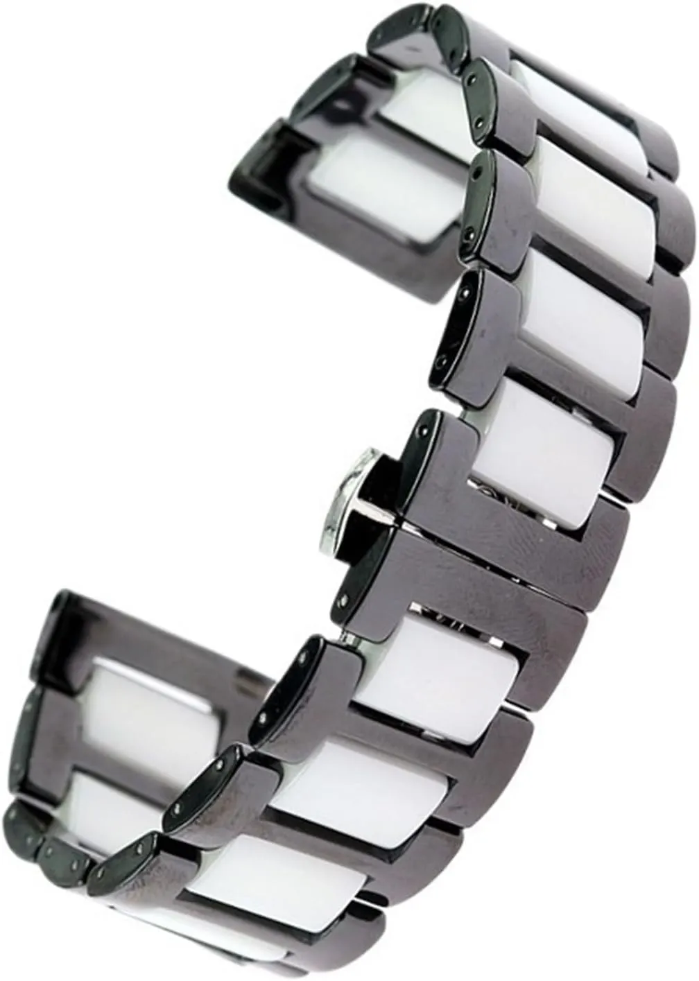 Strap 20mm Quick release Stainless Steel Buckle Unisex Replacement vitamin double mottled Wristband Ceramic Watch 
