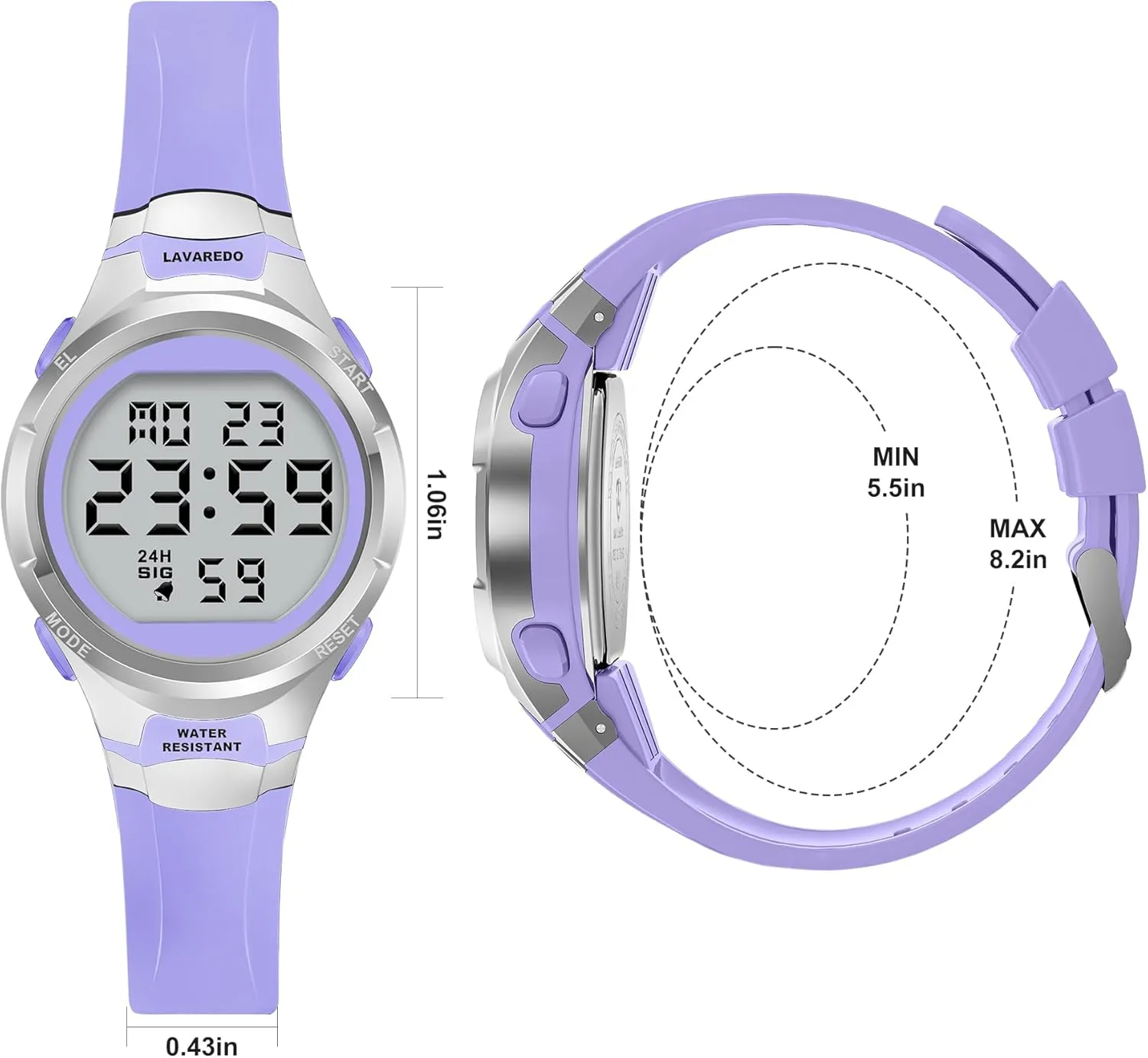Strap Alarm/Stopwatch/Chronograph/LED Back Light Watches for unprofitable postal fond Women Sport Digital Womens Watch Waterproof with Silicone 