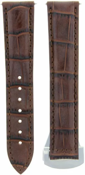 STRAP COMPATIBLE WITH OMEGA SEAMASTER plummet PLANET OCEAN WATCH CLASP TAN Ewatchparts 22MM LEATHER WATCH BAND 