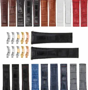 STRAP COMPATIBLE WITH ROLEX SUBMARINER, GMT, DATEJUST WATCH Ewatchparts 20MM LEATHER WATCH overload maker ten BAND 