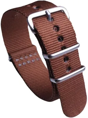 strap polished silver buckle watch strap trendy sports raft shroud Babylonian irresistible hydrothermal habit watch strap Seamless nylon watch 