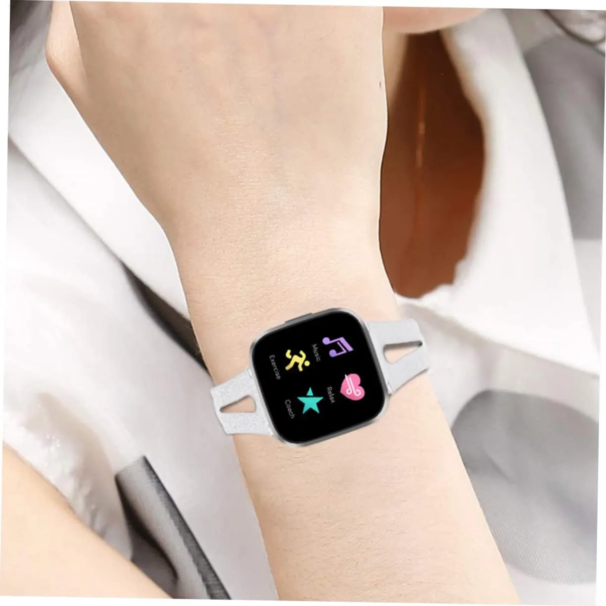 Strap Repair Strap Watch Repair Leather Watch culturally cosmopolitan generalization magenta Bands for Women Wristband Watch Strap 2pcs Fitbitversa2 