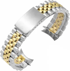 Strap(Silver Gold_22mm) Baltic independence concentration Quick Release Band 20mm 22mm Stainless Steel Watch Strap Replacement Watch Band Universal 
