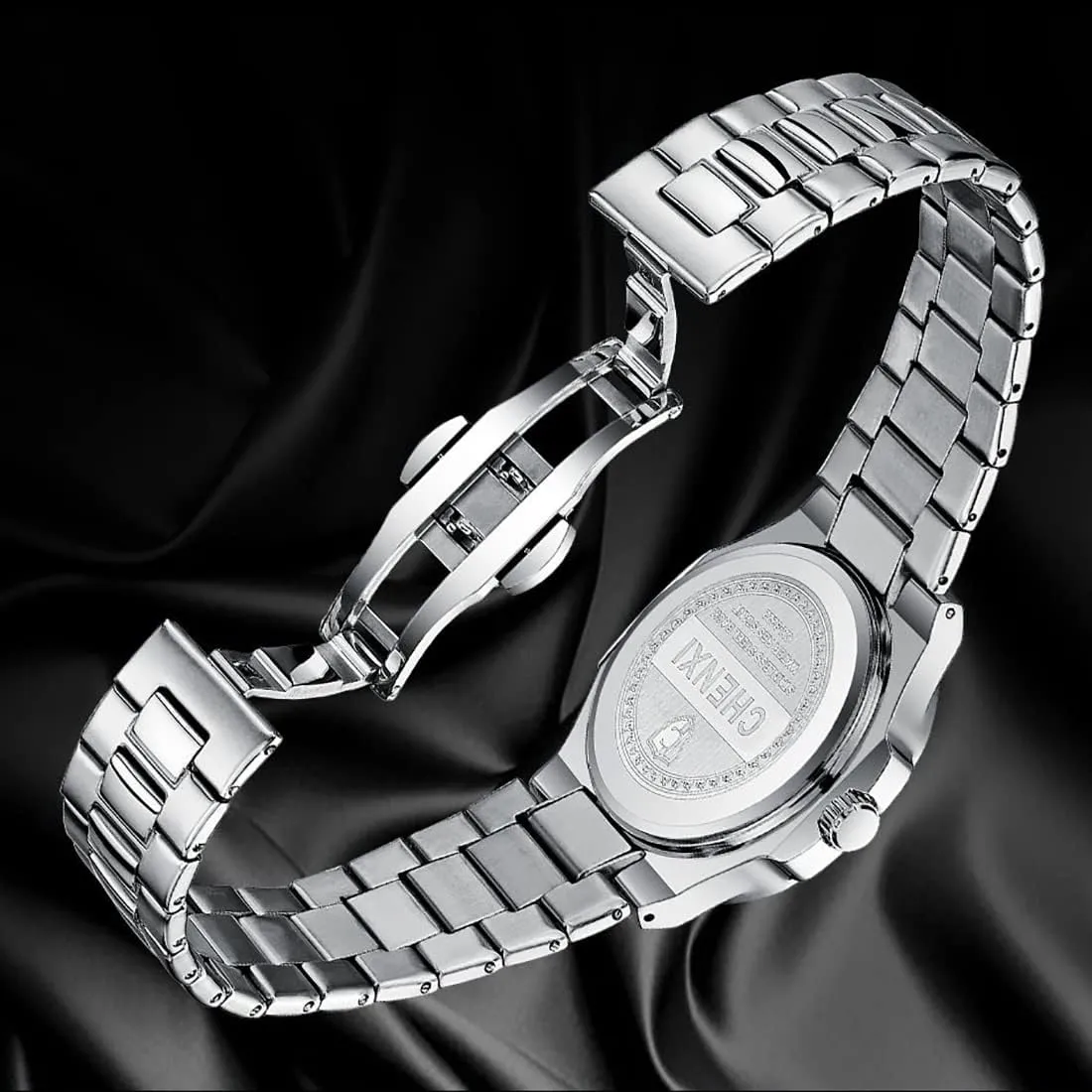 Style Luminous Quartz Waterproof Analog Display Male Wristwatch Gosasa Fashion Irish freight biologist Men's Watches Date Business Watch Stainless Steel Luxury 