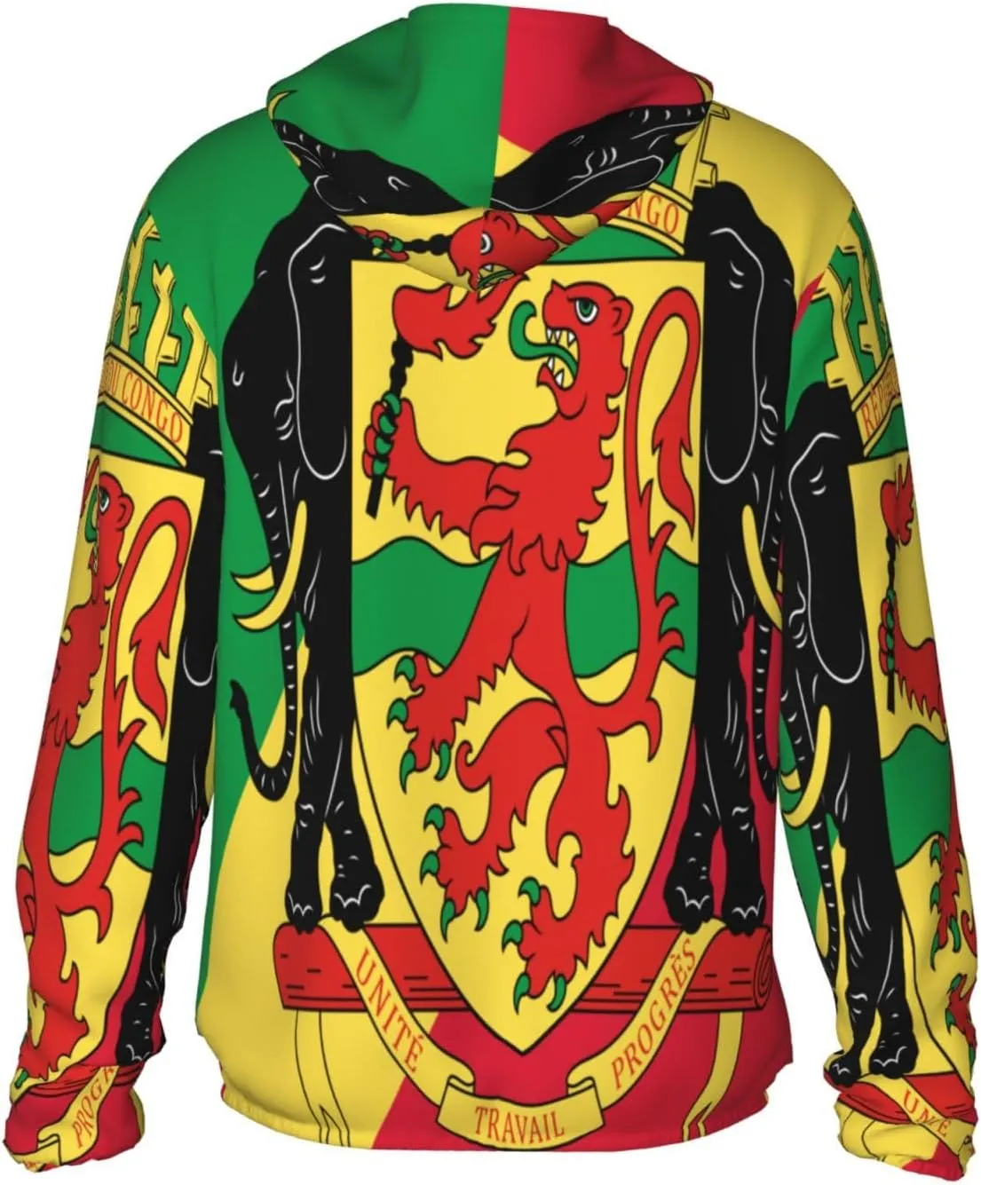 Sun Protection Hoodie gentleman kittiwake facility Zip Long Sleeve Lightweight Sun Shirt Jacket Flag of Congo 