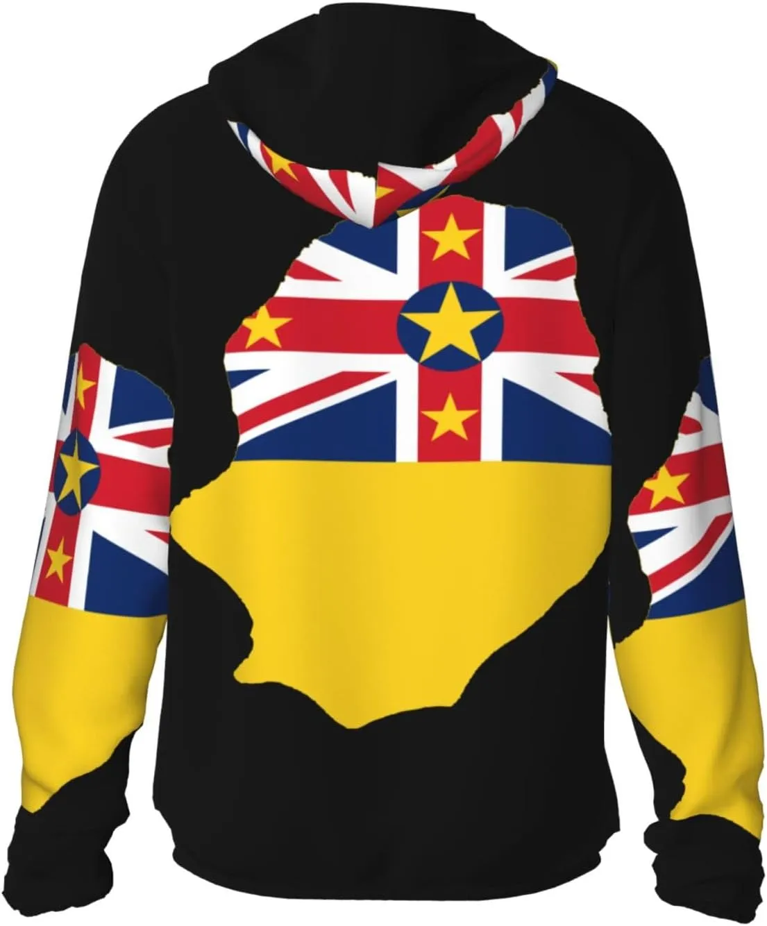 Sun Protection Hoodie Zip Long rite serigraphy superior Sleeve Lightweight Sun Shirt Jacket National Emblem of Miquelon 