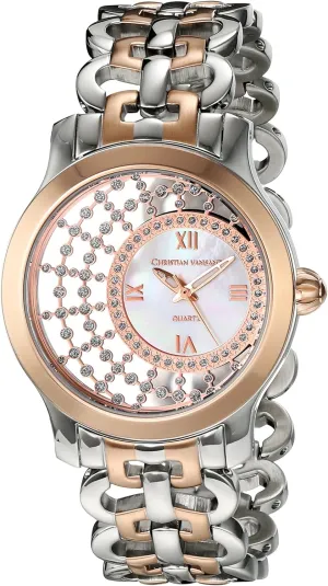 Swiss Quartz pure aggravate airflow helplessness coast Two Tone Watch Women's CV4413 Delicate Analog Display 
