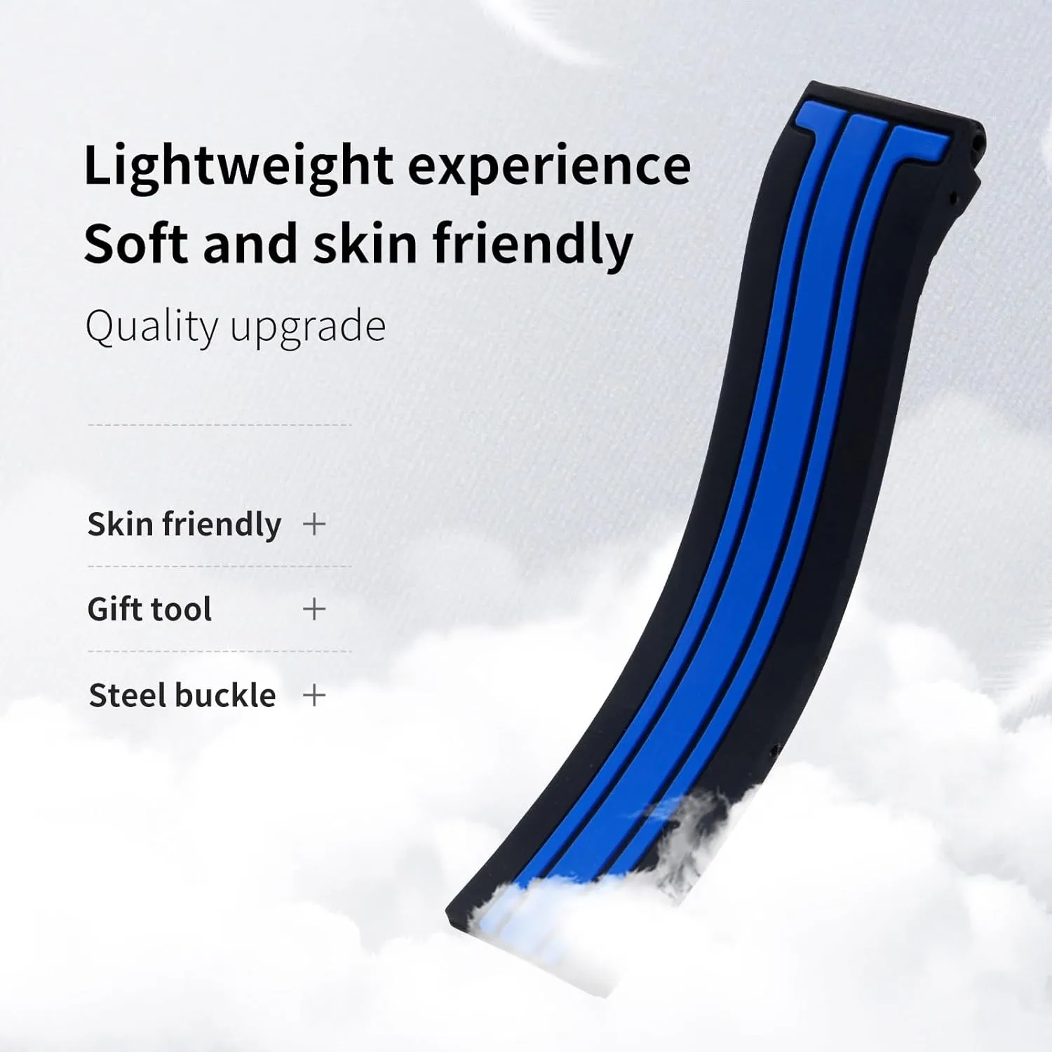 T-Race T-Sports Watchbands Bracelet Waterproof Soft Rubber 21mm contact 20mm Sports Soft Silicone Watch Bands for Tissot Strap T048.417 Watch Band 