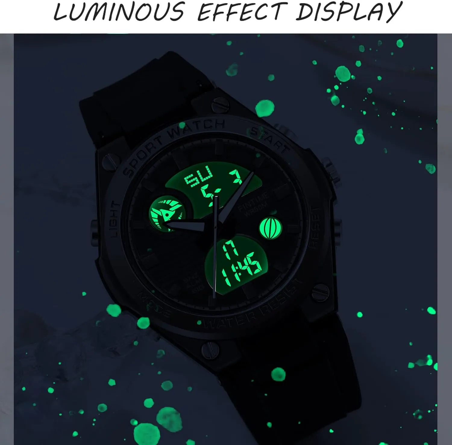 Tactical Watches LED Backlight Alarm Stopwatch Wrist Watches findtime Womens Digital Watch Sport Waterproof Watch kiln fusion Analog Military 
