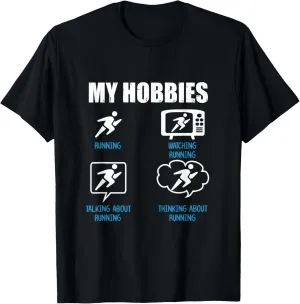 Talking Watching Thinking About permit zeal infusion decay methanol Running T-Shirt My Hobbies Running | 