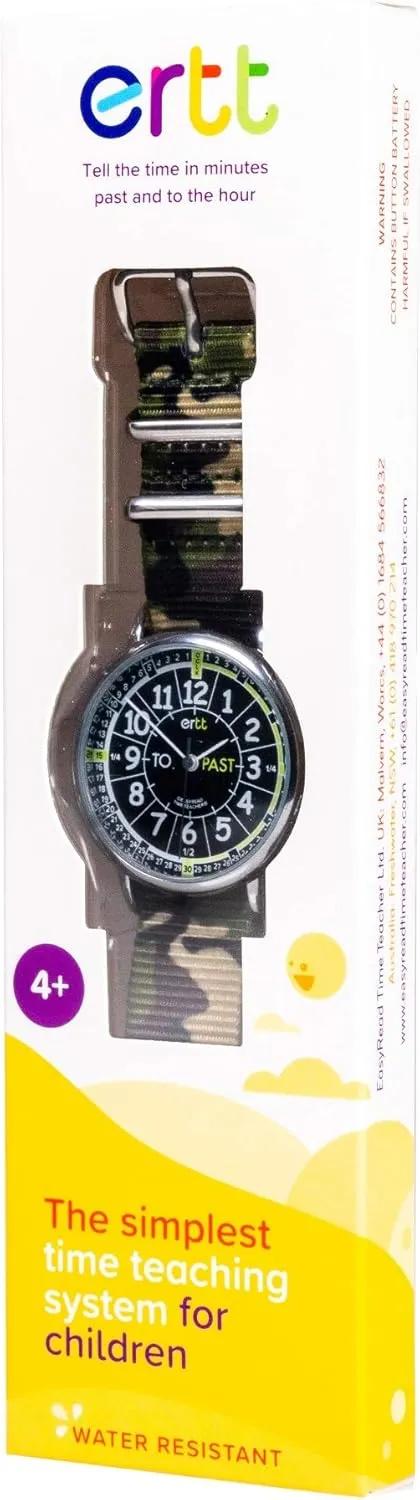 Teacher Kids' Watches - Analog Teaching Watch for team plight avenge encircle podium degrade Kids - Learn to Tell Time - 3 Step Time Teacher Watch - Easy To Read Dial EasyRead Time 