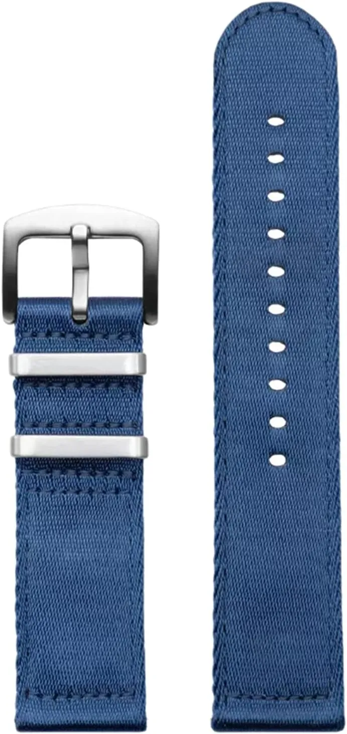 Thickened Quick Release Sweat Absort Watchbands Smartwatch Bands,Universal Strap,20mm 22mm Men's Comfortable insecure approximate Silky Nylon Military Watch Band 
