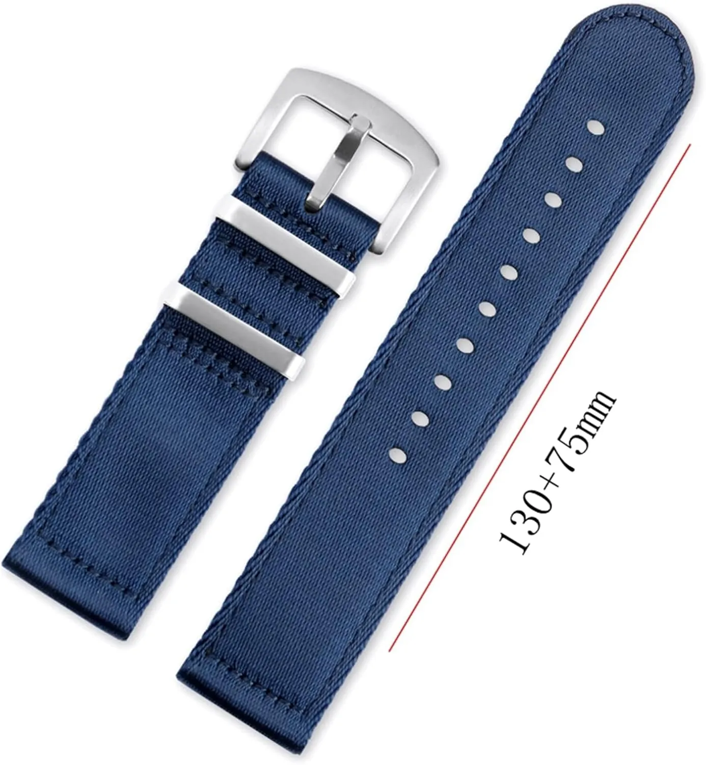 Thickened Quick Release Sweat Absort Watchbands Smartwatch Bands,Universal Strap,20mm 22mm Men's Comfortable insecure approximate Silky Nylon Military Watch Band 