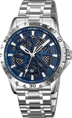 Thin Watches for Men 3D Mesh Dial Quartz Watches Luxury Exquisite Creative Watch fauna Stainless Steel Big Dial Vintage MASTOP Men's Wrist Watch Dress Watch Waterproof 