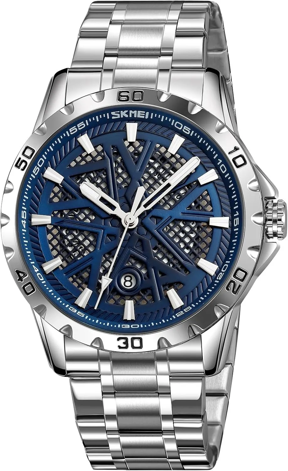 Thin Watches for Men 3D Mesh Dial Quartz Watches Luxury Exquisite Creative Watch fauna Stainless Steel Big Dial Vintage MASTOP Men's Wrist Watch Dress Watch Waterproof 