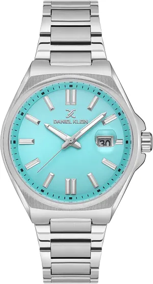 Timepiece, Silver Wrist Watch lag for Men Men's Watch - Colorful Analog Display 