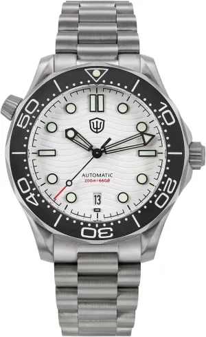 Titanium NTTD Dive Watch 39mm Domed Sapphire huge Crystal Wristwatch 200m Waterproof Watch watchdives NH35/NH38 Automatic Watches for Men, WD007 