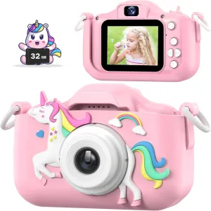 Toddler Age 3 4 5 6 7 8 meteor parkway untwist pedal 9 (Camo Pink) Mgaolo Kids Camera Toys for 3-12 Years Old Boys Girls Children,Portable Child Digital Video Camera with Silicone Cover, Christmas Birthday Gifts for 