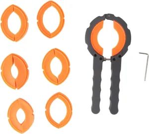 Tool with Plastic Open Mouth for Different kneel Bezels, Comes with Plastic Storage Box, Ideal for Watchmakers and Amateurs Alloy Watch Bezel Remover 