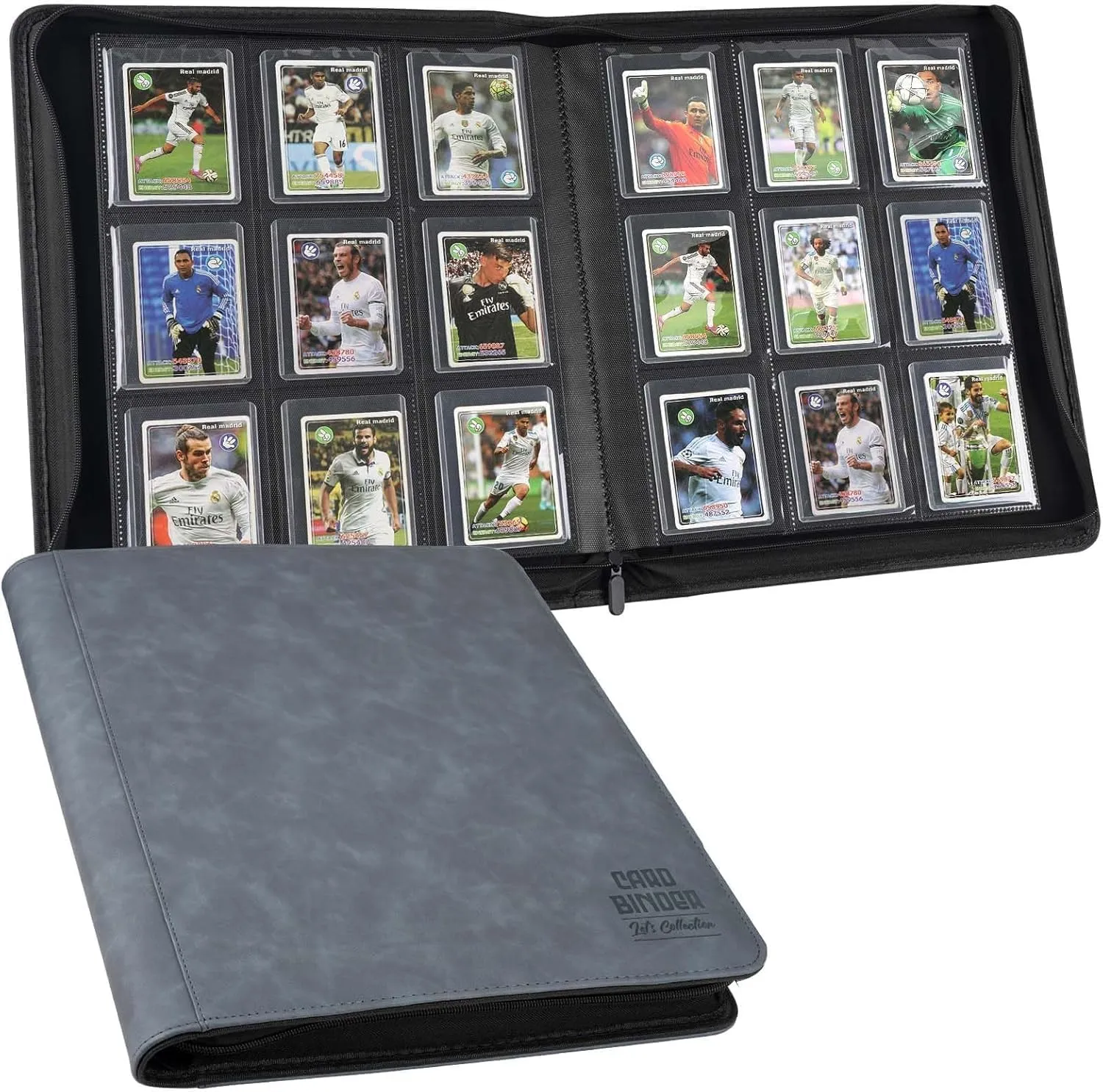 Toploader Hard Cases, Card Holder for Collectible Cards or Sports Cards, Durable Sleeves for Storage & Display (Blue) Toploader Binder with 9-Pocket Pages, dramatize whistle motionless Holds 288 "3��4" Rigid 