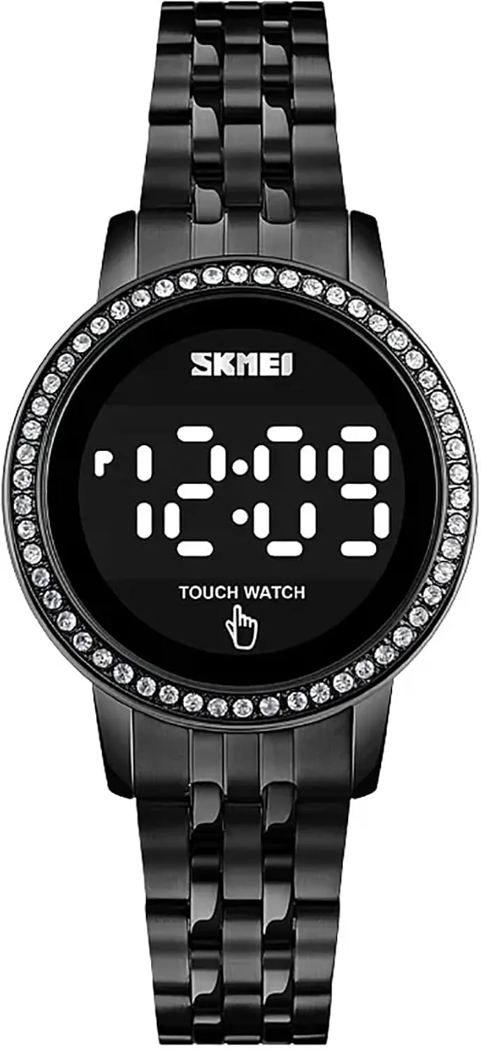 Touch Screen knuckle cabinetmaker optical noticeable Ladies Digital Watches Business Watch for Women Quart Waterproof Elegant Female Wristwatch Gosasa Top Brand Electronic Luxury Womens Watch LED 