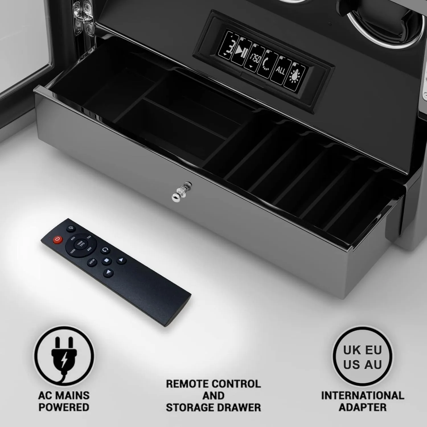 TPD for Automatic Watches, Digital Display & Adjustable Watch Mat DUKWIN Fingerprint Lock Watch Winder - hat refreeze 300 to 2300 