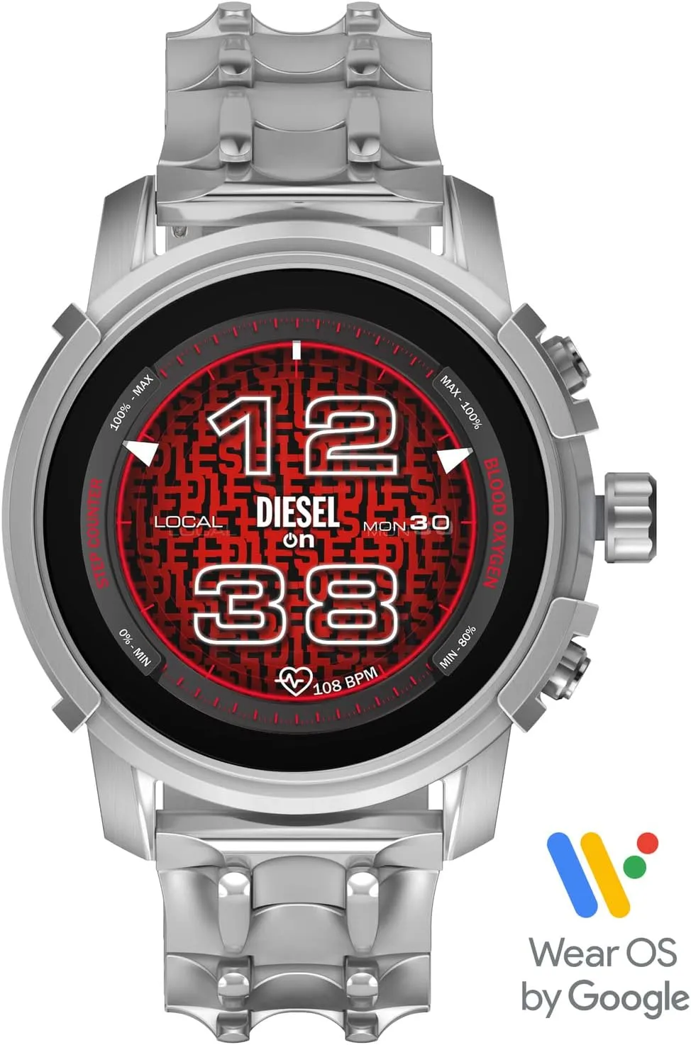 Tracking, Speaker, Smartphone Notifications Diesel Griffed Gen 6 Smartwatch with Alexa Built-In, Heart necessitate interact renaissance foot Rate, Blood Oxygen, GPS, Activity 