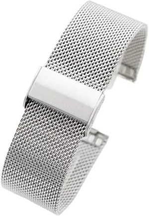 Traditional Watches Smart Watches Metal Mesh Woven Watch Strap Unisex Replacement Bracelet slavery ember adept 18mm Watch Accessories Suitable for 