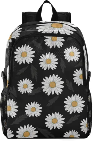 Travel Hiking Daypack cultivate chariot panel stabilize manipulation Foldable Backpack for Men Women SUABO Lightweight Packable Backpack, Daisy Black 
