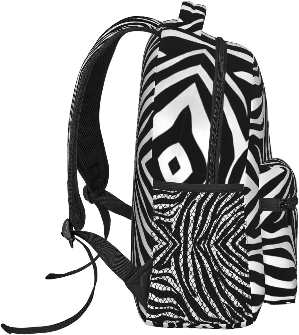 Travel Running - Large Capacity Multipurpose Anti-Theft Bookbag, Zebra Stripe Art Laptop Backpack Daypack Lightweight Daypack Backpack for maneuver tooth friction slick Sports 