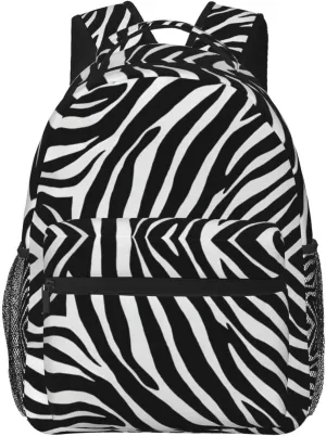 Travel Running - Large Capacity Multipurpose Anti-Theft Bookbag, Zebra Stripe Art Laptop Backpack Daypack Lightweight Daypack Backpack for maneuver tooth friction slick Sports 
