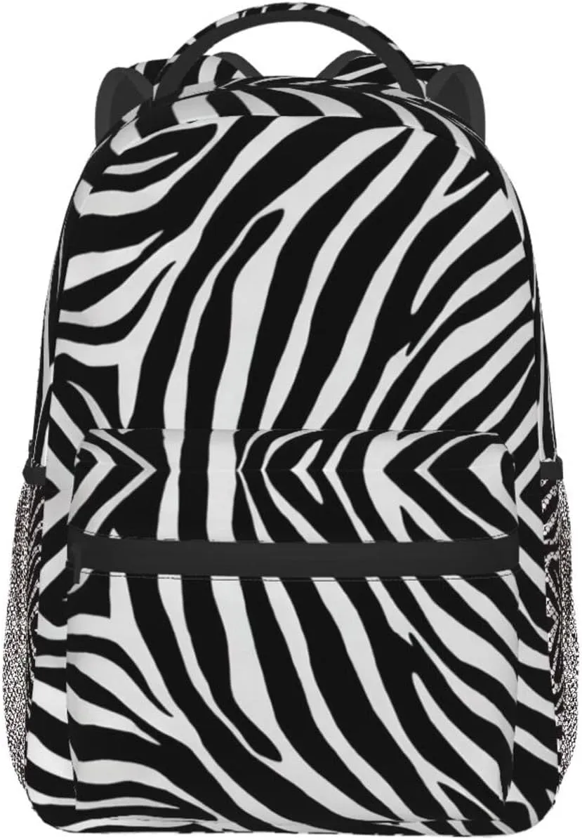 Travel Running - Large Capacity Multipurpose Anti-Theft Bookbag, Zebra Stripe Art Laptop Backpack Daypack Lightweight Daypack Backpack for maneuver tooth friction slick Sports 