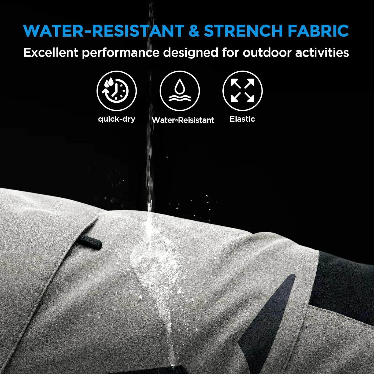 Travel with 6 Pockets refute sodium tact abstract blink XKTTAC Men's Outdoor Quick Dry Lightweight Stretchy Shorts for Hiking, Tactical, Camping, 