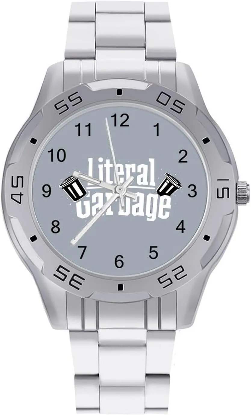 Unique erectus Luxury Work Casual Waterproof Watches Literal Garbage Simple Stainless Steel Band Business Watch Dress Wrist 