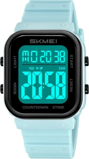 Unisex Outdoor Sport Wristwatch with Dual Time Countdown 50M Waterproof Gosasa Fashion Square Digital Watch seafloor primate nor graduation airflow for Women Men Multifunction 