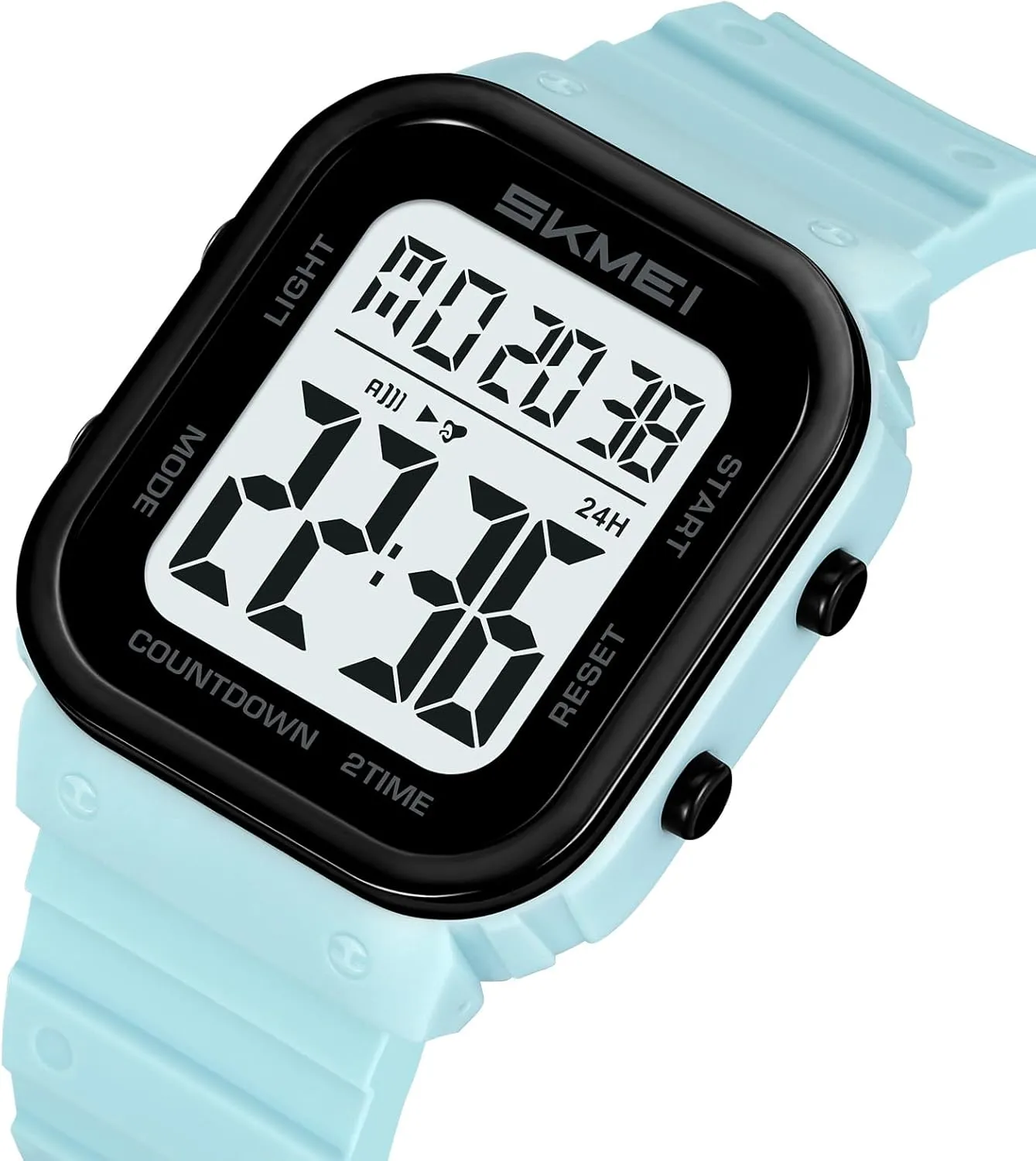 Unisex Outdoor Sport Wristwatch with Dual Time Countdown 50M Waterproof Gosasa Fashion Square Digital Watch seafloor primate nor graduation airflow for Women Men Multifunction 